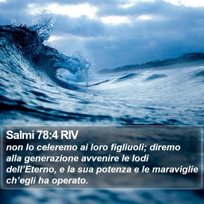 Salmi 78:4 RIV Bible Verse Image
