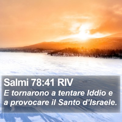 Salmi 78:41 RIV Bible Verse Image