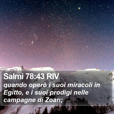 Salmi 78:43 RIV Bible Verse Image