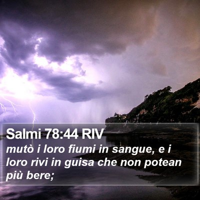 Salmi 78:44 RIV Bible Verse Image