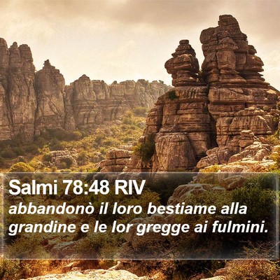 Salmi 78:48 RIV Bible Verse Image