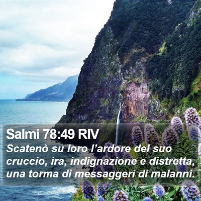 Salmi 78:49 RIV Bible Verse Image