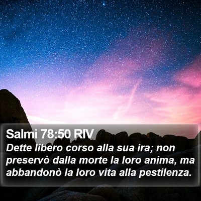 Salmi 78:50 RIV Bible Verse Image