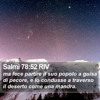 Salmi 78:52 RIV Bible Verse Image