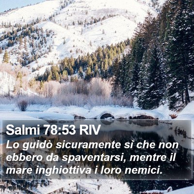 Salmi 78:53 RIV Bible Verse Image