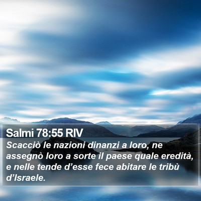 Salmi 78:55 RIV Bible Verse Image