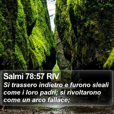 Salmi 78:57 RIV Bible Verse Image