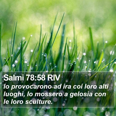 Salmi 78:58 RIV Bible Verse Image