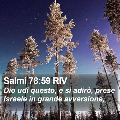Salmi 78:59 RIV Bible Verse Image