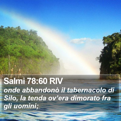 Salmi 78:60 RIV Bible Verse Image