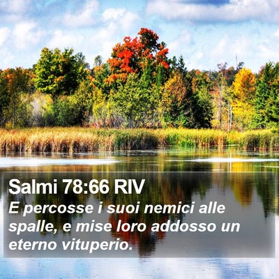 Salmi 78:66 RIV Bible Verse Image