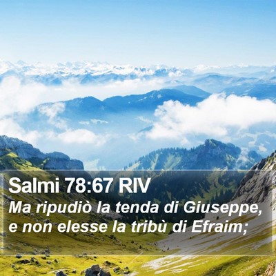 Salmi 78:67 RIV Bible Verse Image