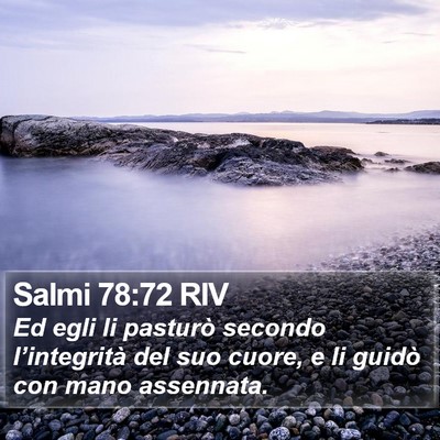 Salmi 78:72 RIV Bible Verse Image