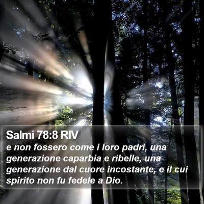 Salmi 78:8 RIV Bible Verse Image