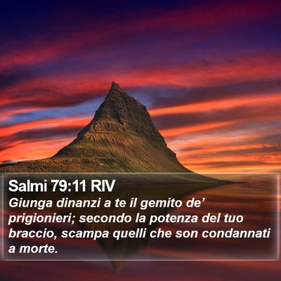 Salmi 79:11 RIV Bible Verse Image