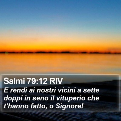 Salmi 79:12 RIV Bible Verse Image