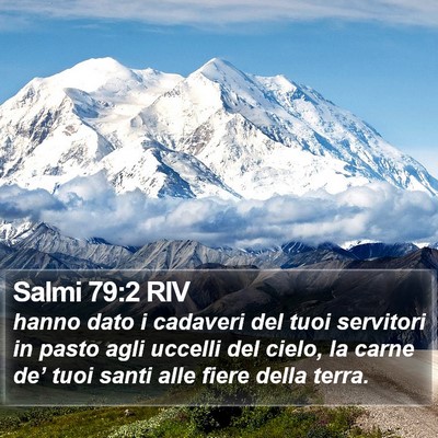 Salmi 79:2 RIV Bible Verse Image