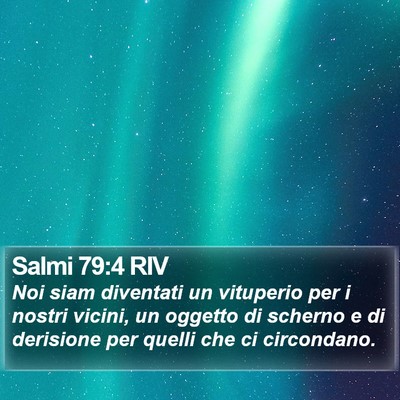 Salmi 79:4 RIV Bible Verse Image