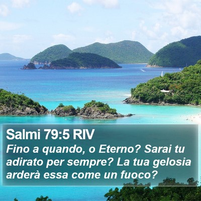 Salmi 79:5 RIV Bible Verse Image