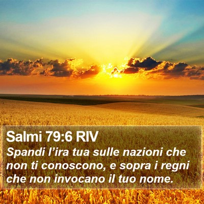 Salmi 79:6 RIV Bible Verse Image