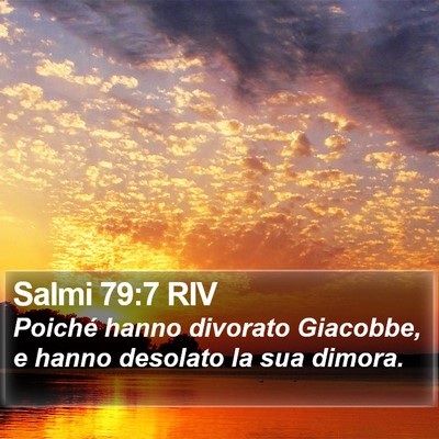 Salmi 79:7 RIV Bible Verse Image