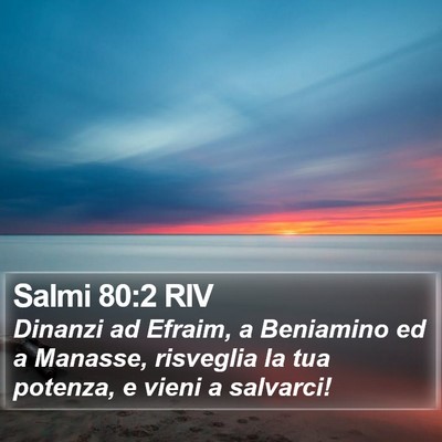 Salmi 80:2 RIV Bible Verse Image