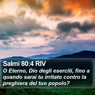 Salmi 80:4 RIV Bible Verse Image