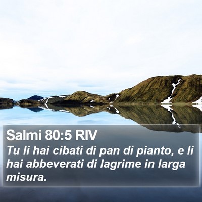 Salmi 80:5 RIV Bible Verse Image