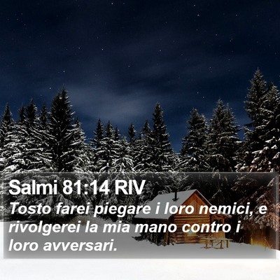 Salmi 81:14 RIV Bible Verse Image