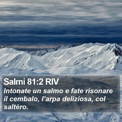 Salmi 81:2 RIV Bible Verse Image