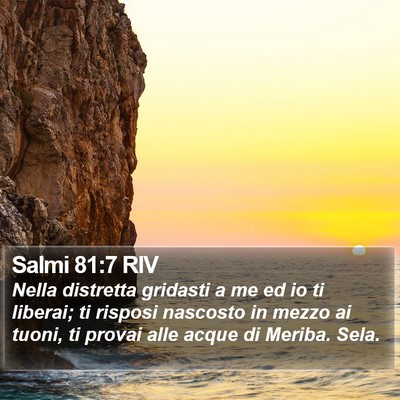 Salmi 81:7 RIV Bible Verse Image