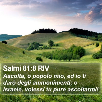 Salmi 81:8 RIV Bible Verse Image