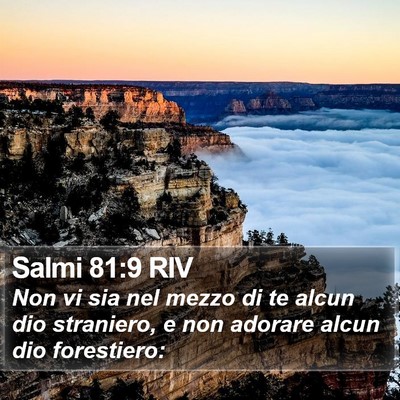 Salmi 81:9 RIV Bible Verse Image