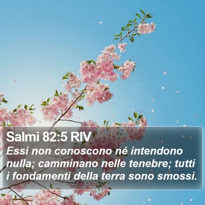 Salmi 82:5 RIV Bible Verse Image