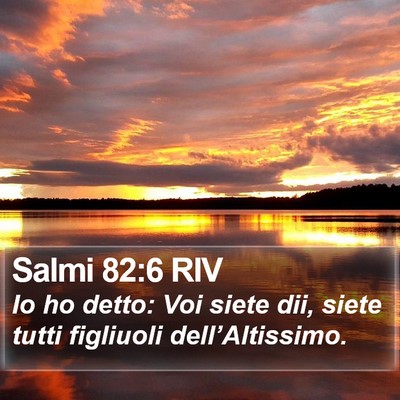 Salmi 82:6 RIV Bible Verse Image