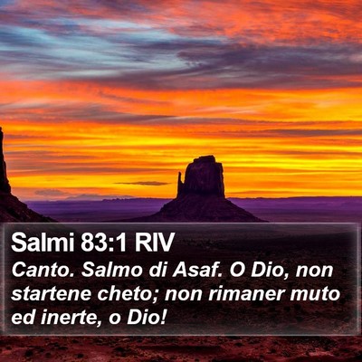 Salmi 83:1 RIV Bible Verse Image