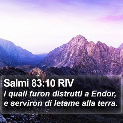 Salmi 83:10 RIV Bible Verse Image