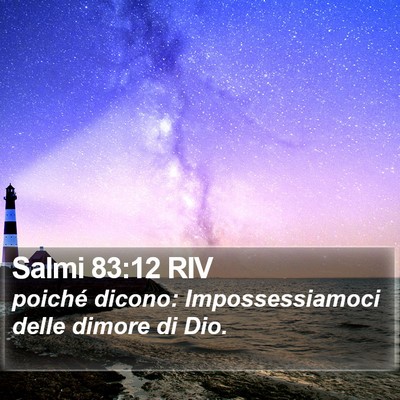 Salmi 83:12 RIV Bible Verse Image