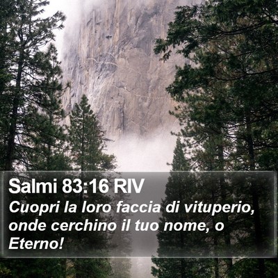 Salmi 83:16 RIV Bible Verse Image