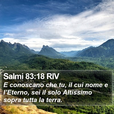 Salmi 83:18 RIV Bible Verse Image