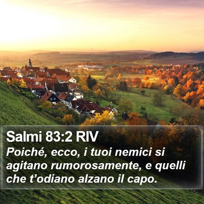 Salmi 83:2 RIV Bible Verse Image