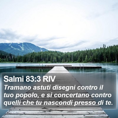 Salmi 83:3 RIV Bible Verse Image