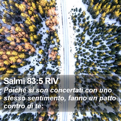 Salmi 83:5 RIV Bible Verse Image
