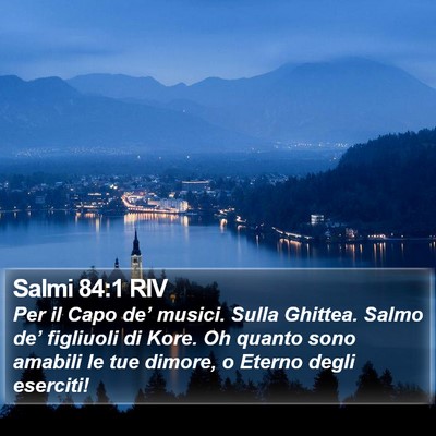Salmi 84:1 RIV Bible Verse Image
