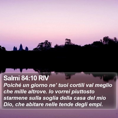 Salmi 84:10 RIV Bible Verse Image