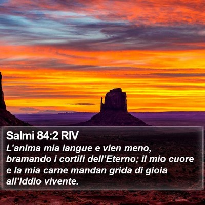 Salmi 84:2 RIV Bible Verse Image