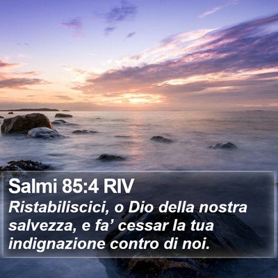 Salmi 85:4 RIV Bible Verse Image