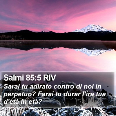 Salmi 85:5 RIV Bible Verse Image
