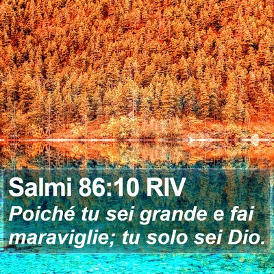 Salmi 86:10 RIV Bible Verse Image