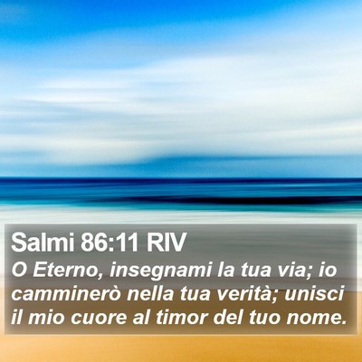 Salmi 86:11 RIV Bible Verse Image